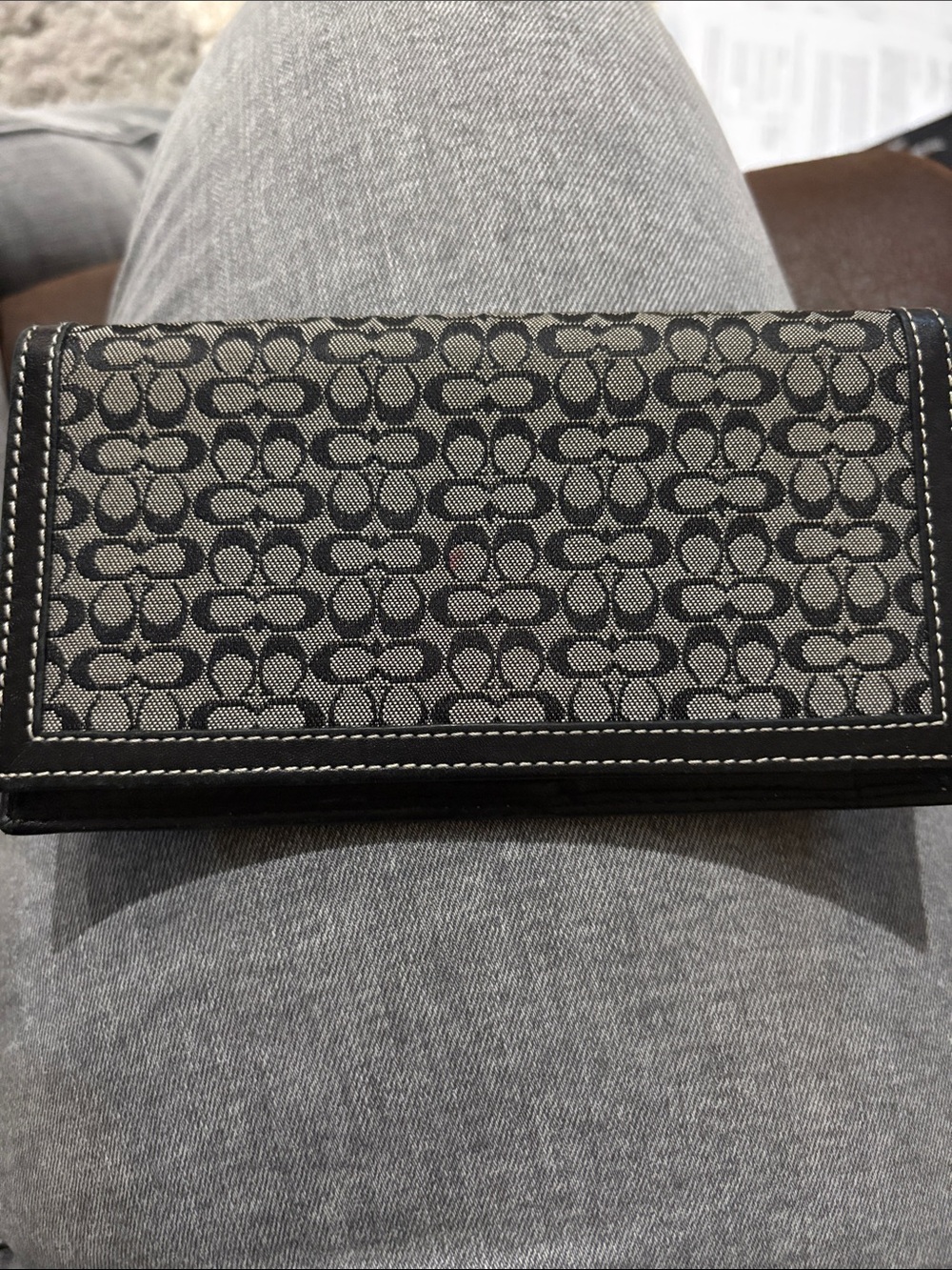 Coach Black Patterned Women's Wallet - Classic Design